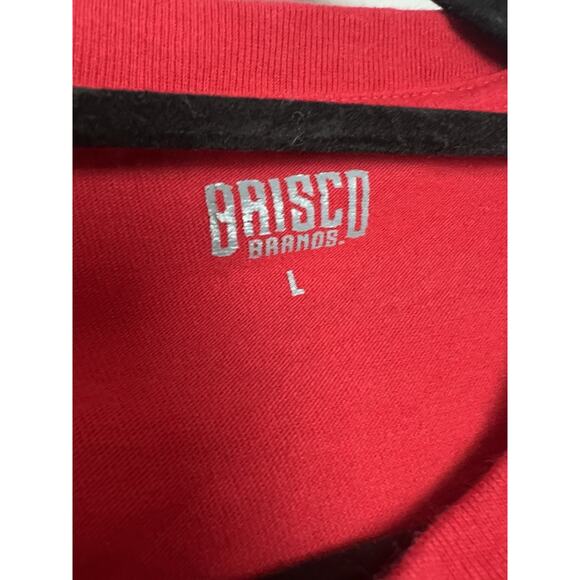 American Muscle Popeye Red Short Sleeve Size Large Brisco Brands - Picture 3 of 5